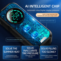 Portable Wireless 12V Car Air Pump with Digital Display