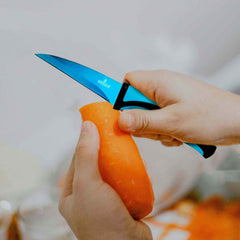 Kitchen Knife Set Kit & Black Magnetic Rack & sharpener