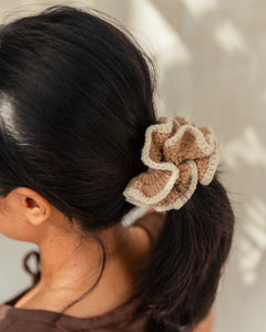Cotton Crochet Scrunchie Set