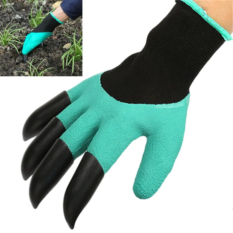 Garden Rubber Gloves with Claws